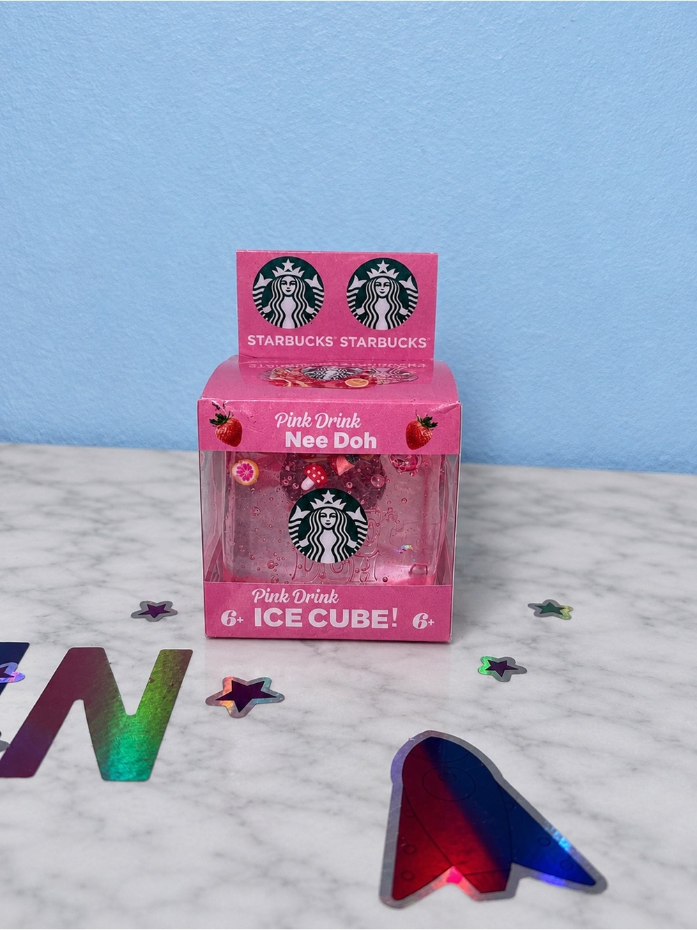 Starbucks Pink Glitter Pink Drink Ice Cube Collectible